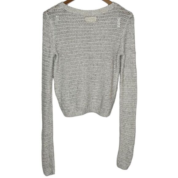 Hollister Sweater gold tan rhinestone gem size Medium - Picture 2 of 5